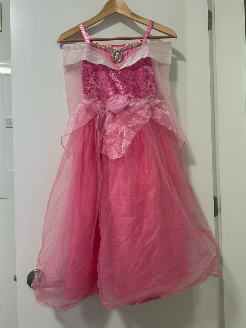 Disney Store Princess Aurora Sleeping Beauty Pink Costume Dress Size 7/8